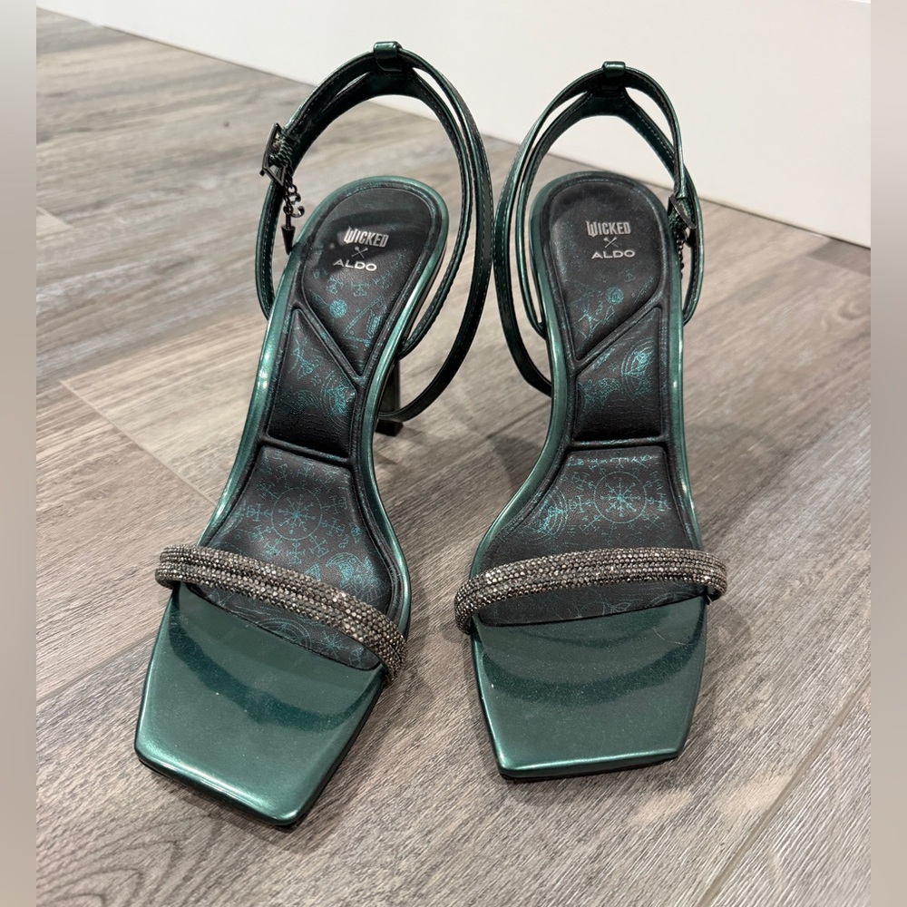 Limited Edition ALDO Wicked Metallic Emerald Green Heels